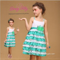 Sleeveless Eco-Friendly Mutilayer Teen Girls Dresses (1022#)